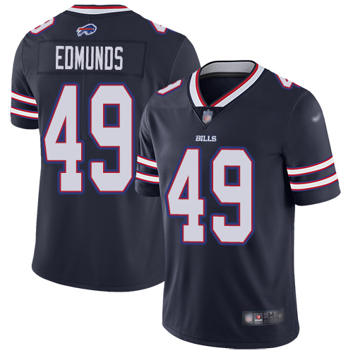 Men Buffalo Bills #49 Tremaine Edmunds Limited Navy Blue Inverted Legend NFL Jersey->buffalo bills->NFL Jersey
